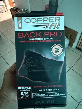 Back Pro Compression Back Belt - Black, S/M